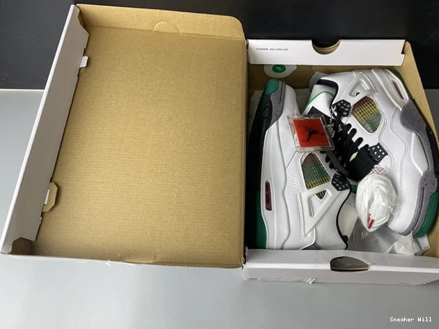 WellDesigned Rasta AQ9129-100 Jordan4 887 Lucid Green 0528